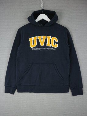 Uvic University of Victoria Pullover Cotton Sweater Mens Small  Vintage Y2K